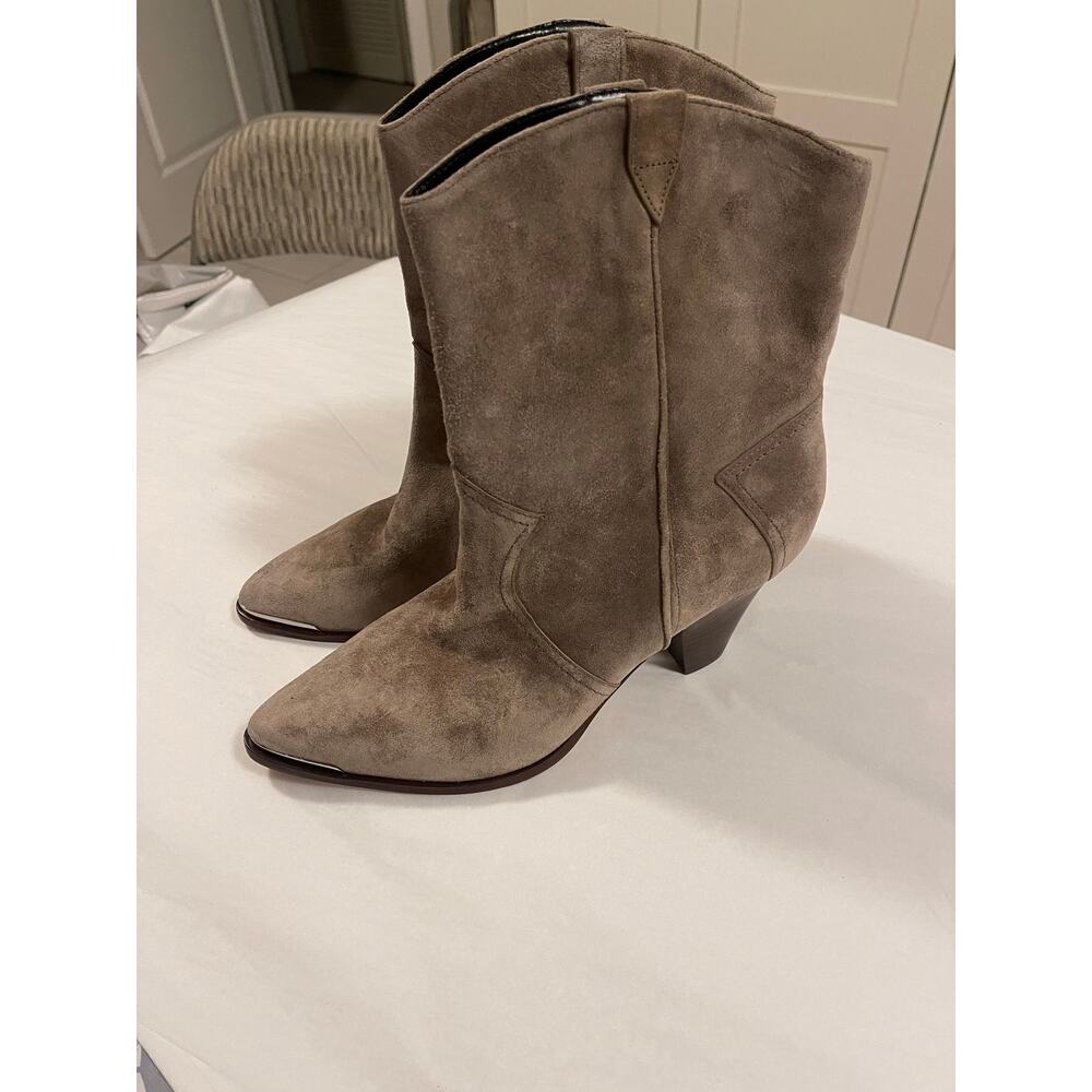 NWOT: Veronica Beard Cody Suede Western Bootie - Picture 7 of 10